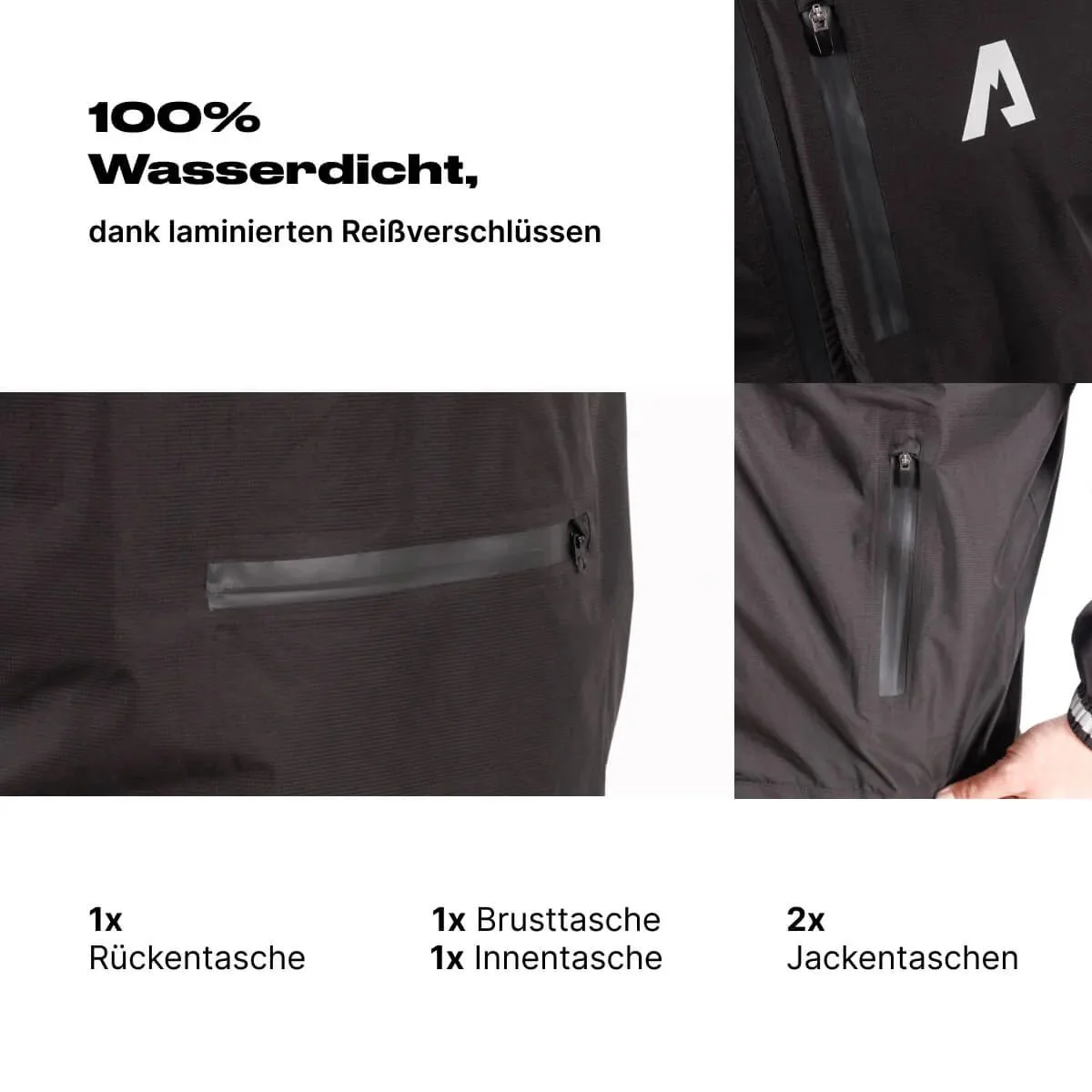 Alpensattel Rainshield - Wasserdichte Regenjacke - Image 5